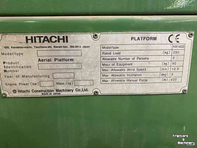 Scherenarbeitsbühnen Hitachi HX140B