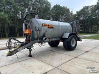 Gülletankwagen / Güllefässer Kaweco 8 m3 mesttank met bemester