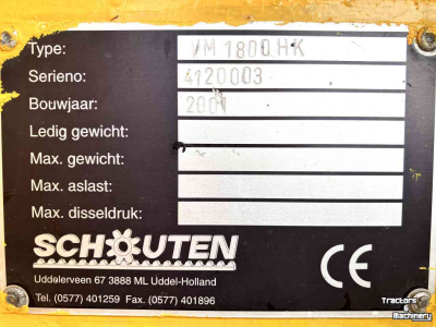 Kehr- und Kehrsaugmaschinen Schouten VM 1800 HK