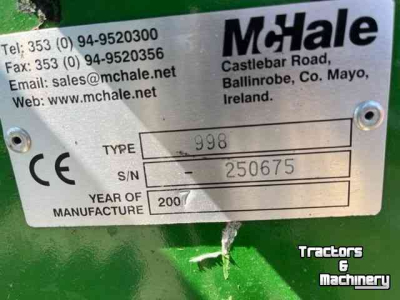 Ballenwickelmaschine McHale 998 balenwikkelaar