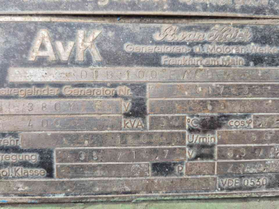 Stromaggregate  AvK Deutz V12 Aggregaat generator 400kVA