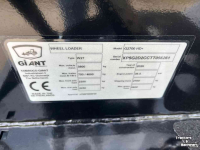 Radlader Giant G2700 HD+ mini schovel kniklader
