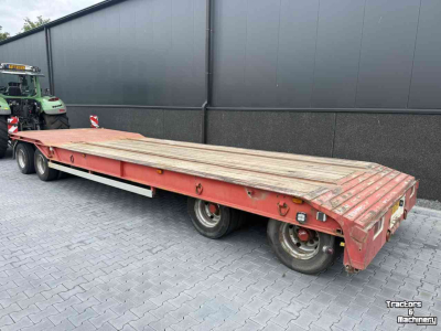 Tieflader / Anhänger Burg 4-asser dieplader aanhanger met containerrail