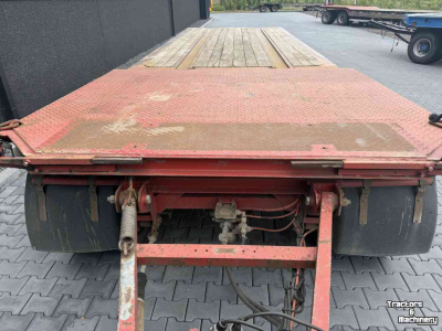 Tieflader / Anhänger Burg 4-asser dieplader aanhanger met containerrail