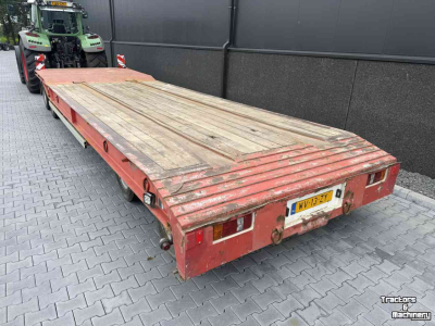 Tieflader / Anhänger Burg 4-asser dieplader aanhanger met containerrail