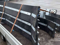 Gummi-Schieber Roo Rubber Vuilschuiver / Rubberschuif / Modderschuif / Erfschuif / Mestschuif met Euro aansluiting