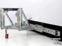 Gummi-Schieber Qmac Rabot caoutchouc pour étables avec montage JCB