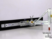Gummi-Schieber Qmac Rabot caoutchouc pour étables avec montage JCB