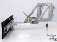 Gummi-Schieber Qmac Rabot caoutchouc pour étables avec montage JCB