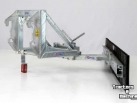 Gummi-Schieber Qmac Rabot caoutchouc pour étables avec montage JCB