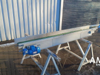 Förderband  Vlakke band 2420 X 250 TRANSPORTBAND VLAKKE BAND FLAT BELT CONVEYOR BELT FLACHBAND FÖRDERBAND