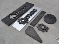 Gummi-Schieber Qmac RSM320 Rubbermat 320 cm + STAAL inlaag