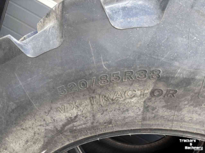 Räder, Reifen, Felgen & Distanzringe Bridgestone 520/85R38 en 420/85R28 VX-TRACTOR