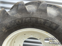 Räder, Reifen, Felgen & Distanzringe Michelin Set Michelin Banden 540/65R34 & 440/65R24 Vaste Velgen