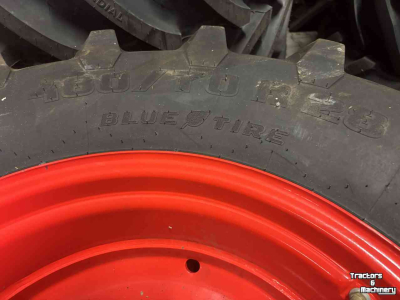 Räder, Reifen, Felgen & Distanzringe Trelleborg 480/70R28 op Fendt voorvelgen 15x28 10-gaats