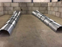 Lagerraum Ventilationgeräte  Nieuwe voorraad!!! Tolsma Halfronde kanalen nieuw! TT12 t/m TT-01 = ca 20m storten!