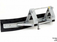 Gummi-Schieber Qmac Rubberschuif 270 met EURO aankoppeling Erfschuif / Modderschuif /
