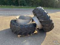 Räder, Reifen, Felgen & Distanzringe Michelin 540/65R34 Dubbellucht