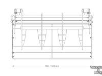 Silage Greifschaufel  / Greifgabel Qmac PELIKAANBAK 130 CM COMPACT
