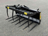 Mistgreifers JCB Mestgrijper Silagegrijper 140 cm minishovel Euro ophanging JCB