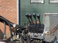 Mähausleger mit Schlegelmäher Bos HF 6000 klepelmaaierarm maaikorfarm mulcherarm mähkorbarm