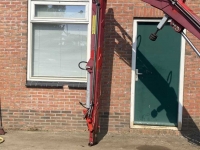 Mähausleger mit Schlegelmäher Bos HF 6000 klepelmaaierarm maaikorfarm mulcherarm mähkorbarm