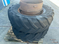 Räder, Reifen, Felgen & Distanzringe Michelin Dubbelwiel passend aan 25 Inch velg+haak