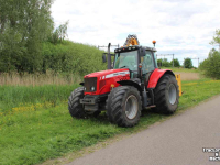 Schlepper / Traktor Massey Ferguson 6480 met Herder Grenadier MBK518LS maaiarm