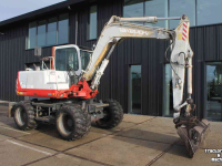 Mobilbagger Takeuchi TB070W mobiele graafmachine mobiele kraan bandenkraan