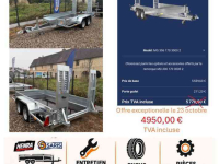 Autoanhänger bis 3500 Kg Saris machine transporter