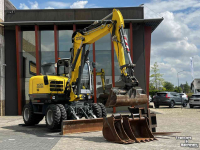 Mobilbagger Wacker Neuson EW 100 Airco Powertilt 3 Bakken Palletvork  Steunpoten
