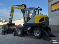 Mobilbagger Wacker Neuson EW 100 Airco Powertilt 3 Bakken Palletvork  Steunpoten