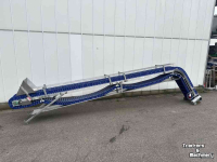 Förderband  Franz Nahrungsmittelmaschinen elevator  Stijle opvoerband met schakelband  30 cm breed
