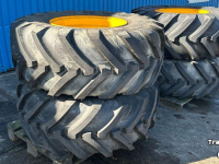 Räder, Reifen, Felgen & Distanzringe Michelin Set 500/70-24  JCB 10-gaats 90%