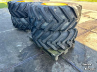 Räder, Reifen, Felgen & Distanzringe Michelin Set 500/70-24  JCB 10-gaats 90%