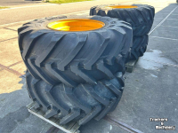 Räder, Reifen, Felgen & Distanzringe Michelin Set 500/70-24  JCB 10-gaats 90%