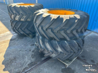Räder, Reifen, Felgen & Distanzringe Michelin Set 500/70-24  JCB 10-gaats 90%