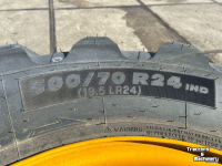 Räder, Reifen, Felgen & Distanzringe Michelin Set 500/70-24  JCB 10-gaats 90%
