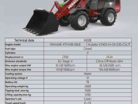 Radlader Heracles H220 PRO no cab, cab en elektrisch NIEUW!