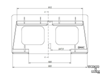 Sonstiges Anbauteile und Zubehör Qmac HAKENSET: SCHAFFER JCB BORD 520MM