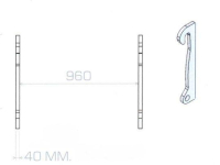 Sonstiges Anbauteile und Zubehör Qmac HAKENSET: VOLVO L50L60L70L90 BUDGET40MM