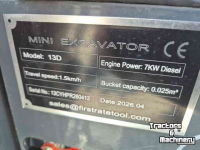 Minibagger  Minigraver 1000 kg.