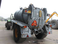 Gülletankwagen / Güllefässer Peecon 5000 liter kippende giertank kiepende mesttank waterwagen zuigarm hydraulische achterwand