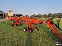 Schwader Kuhn GA6632 zijafleg hark dubbele hark treintje