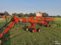 Schwader Kuhn GA6632 zijafleg hark dubbele hark treintje