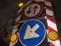 Sonstiges Maschinen für Strassen-, Strassenrand- und Grabeninstandhaltung  Actie frame / Actiebord / Actie verlichtingframe inklapbaar