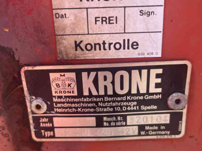 Schwader Krone KS 380-420 12 hark, zwiller, rugger, weidebouwmachines