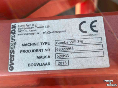 Tiefenlockerer Evers Sumba WE-3M woeler, woelpoot, vaste tand, diepwoeler, grondbewerking