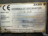 Raupenbagger Hitachi ZX18 CLR minigraver