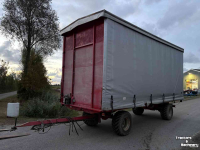 Transportwagen mit Plane / Erntewagen  Oogstwagen - Zeilenwagen 600x250 4 wiel gestuurd